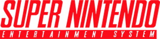 Red super Nintendo entertainment system logo